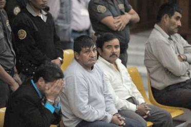 En Guatemala Cuatro militares deben purgar 6.060 años de cárcel por una ma