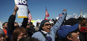 Manifestantes exigen reforma migratoria en EE.UU.