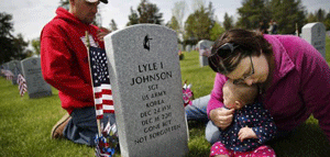 EE.UU. rinde honores a sus muertos en combate