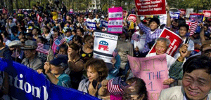 Miles marchan para pedir reforma migratoria en EE.UU.