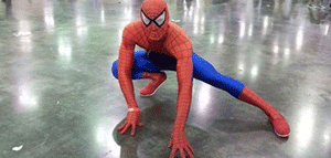 A juicio hombre disfrazado de Spider-Man en Nueva York