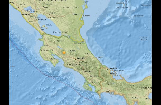 Sismos de 5.2 y 5.8 sacuden a Costa Rica y Ecuador