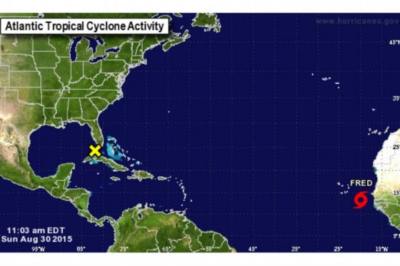 Se forma Fred, la sexta tormenta tropical en el Atlántico