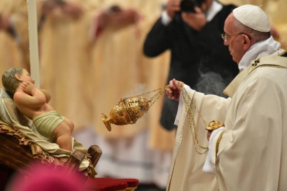 Papa Francisco pide en esta Navidad sobriedad a las personas «ebrias de consumo y placeres»