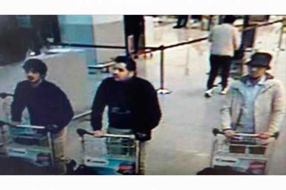 Difunden imágenes de dos presuntos terroristas suicidas en aeropuerto de Bruselas