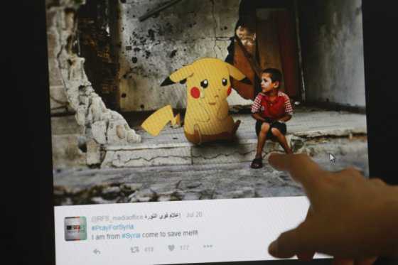 Niños piden ser rescatados en Siria a través de una parodia de Pokémon Go
