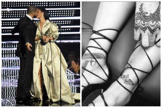 Rihanna se tatúa en honor a Drake