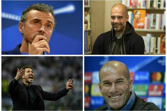 Guardiola, Luis Enrique, Zidane y Simeone, candidatos a mejor entrenador FIFA