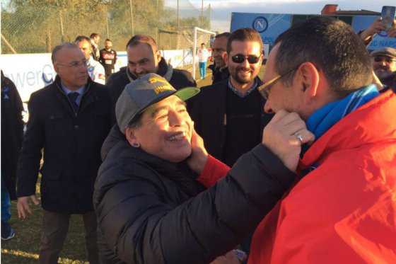 Maradona acompañará al Napoli a Madrid para el partido por Champions ante el Real