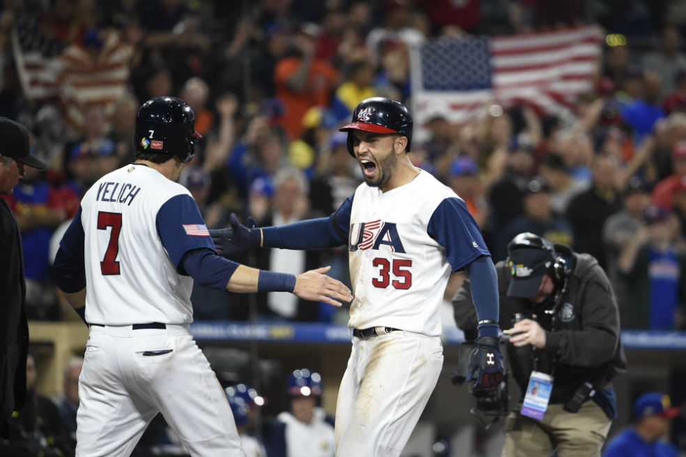Estados Unidos remontó y venció a Venezuela en el Clásico Mundial de Béisbol
