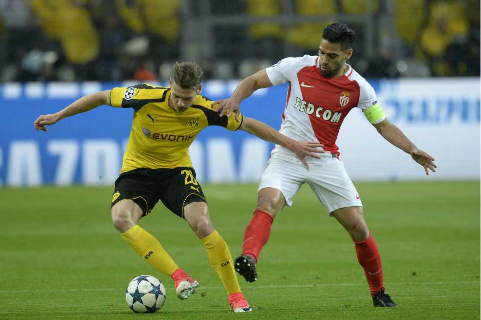 Con Falcao, Mónaco venció al Borussia Dortmund por la Champions
