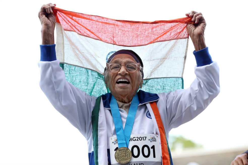Man Kaur, la mujer de 101 años campeona de los 100 metros