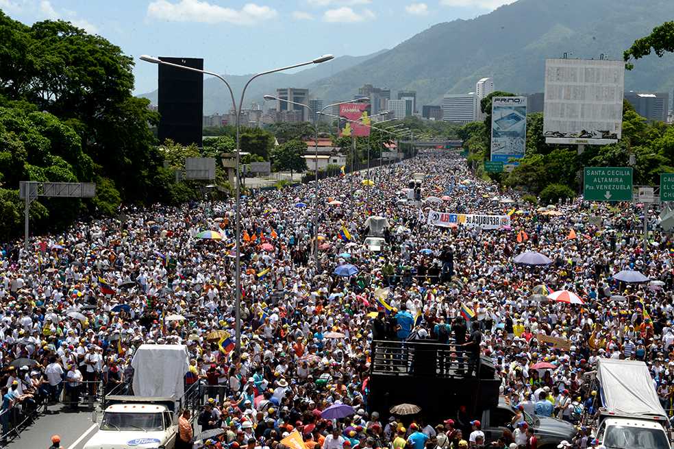 Más de 200.000 personas protestaron contra Maduro en Venezuela