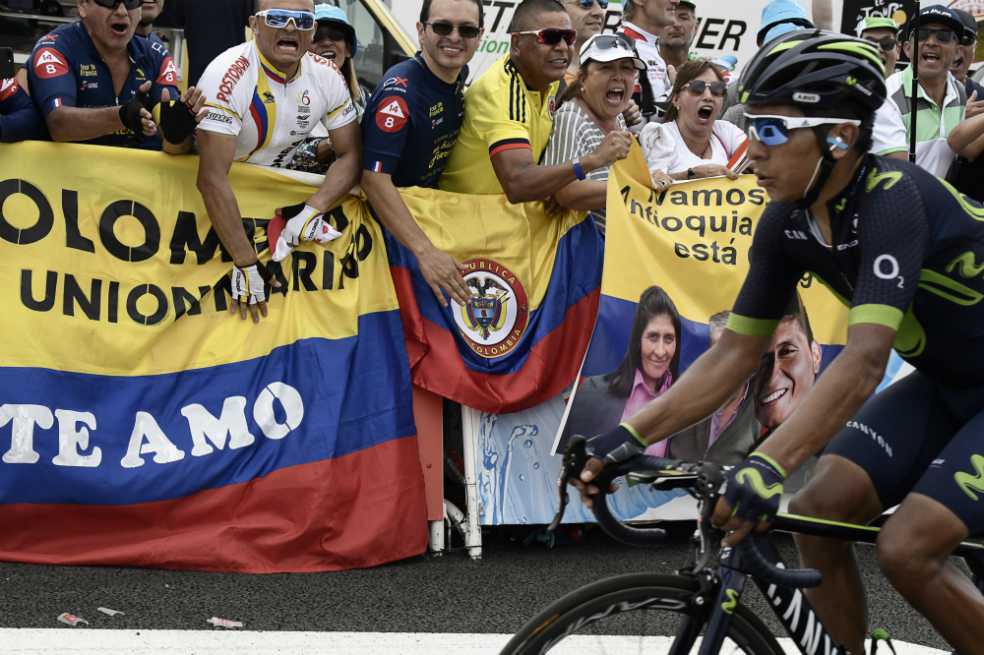 Nairo Quintana fue segundo en la etapa 13 y descuenta en la general del Tour