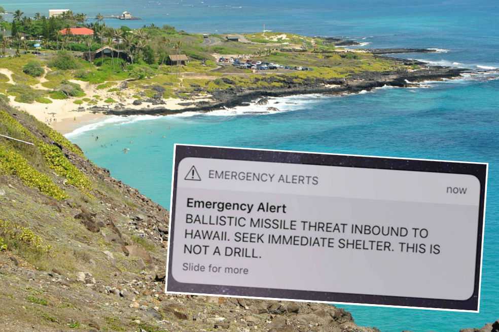 Pánico en Hawái tras falsa alerta de ataque con misiles