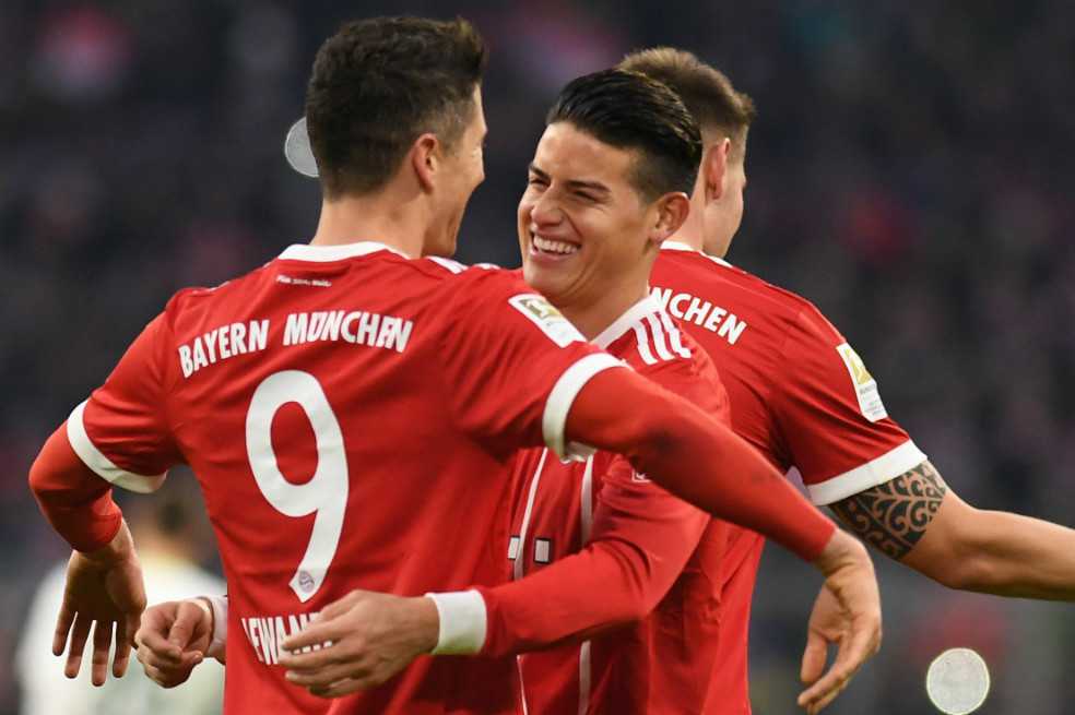 Bayern Munich, con dos asistencias de James Rodríguez, venció 4-2 al Werder Bremen
