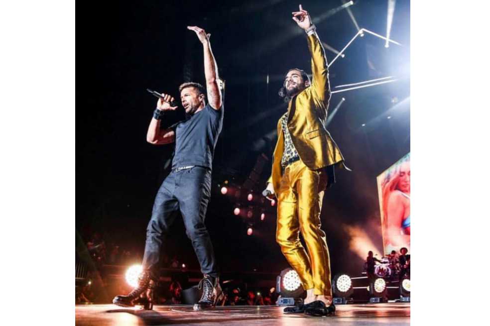 Ricky Martin sorprende a fans de Maluma en concierto de Los Ángeles