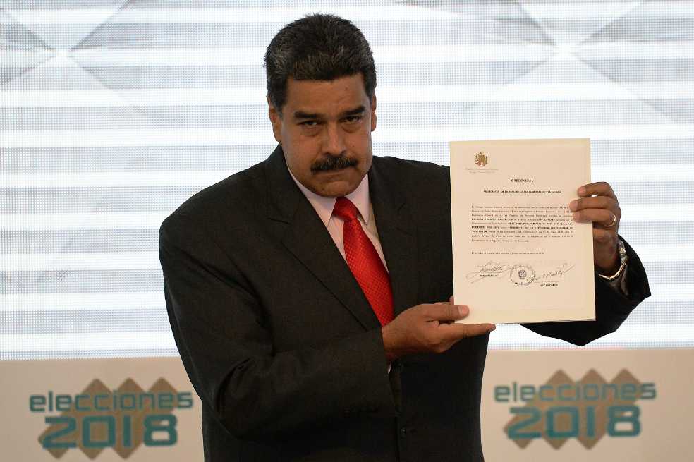 Maduro proclamado como presidente reelegido para gobernar hasta el 2025