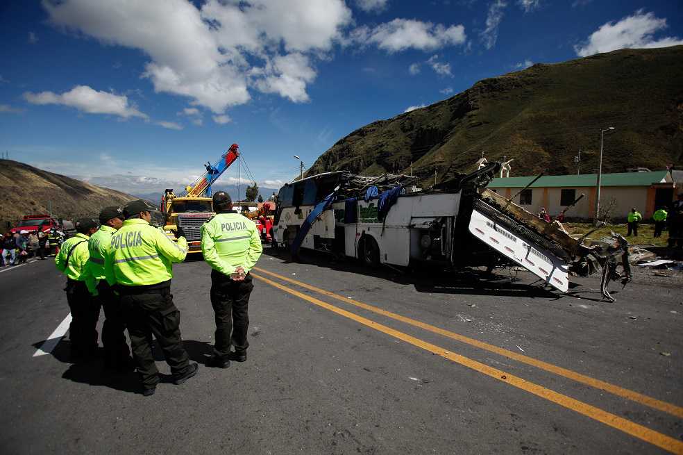 ¿Qué pasó en el accidente del bus colombiano en Ecuador?
