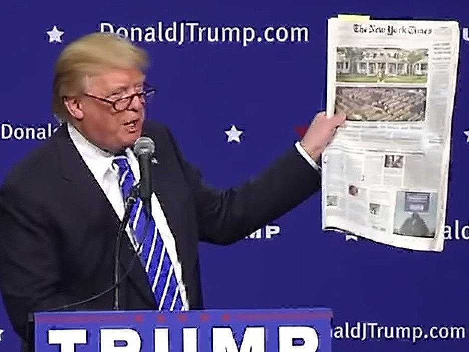 Trump cancela sus suscripciones a The New York Times y The Washington Post