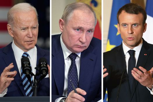 Biden, Putin y Macron: las movidas diplomáticas para reducir tensiones en Ucrania