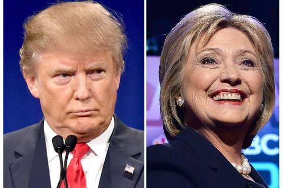 Clinton y Trump empatan en tres estados clave a medio año de las elecciones