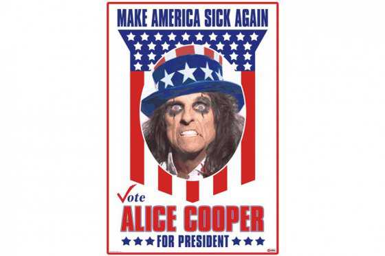 Alice Cooper lanza curiosa campaña para ser presidente de Estados Unidos