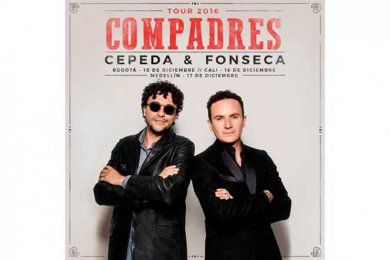 Andrés Cepeda y Fonseca anuncian la gira «Compadres»