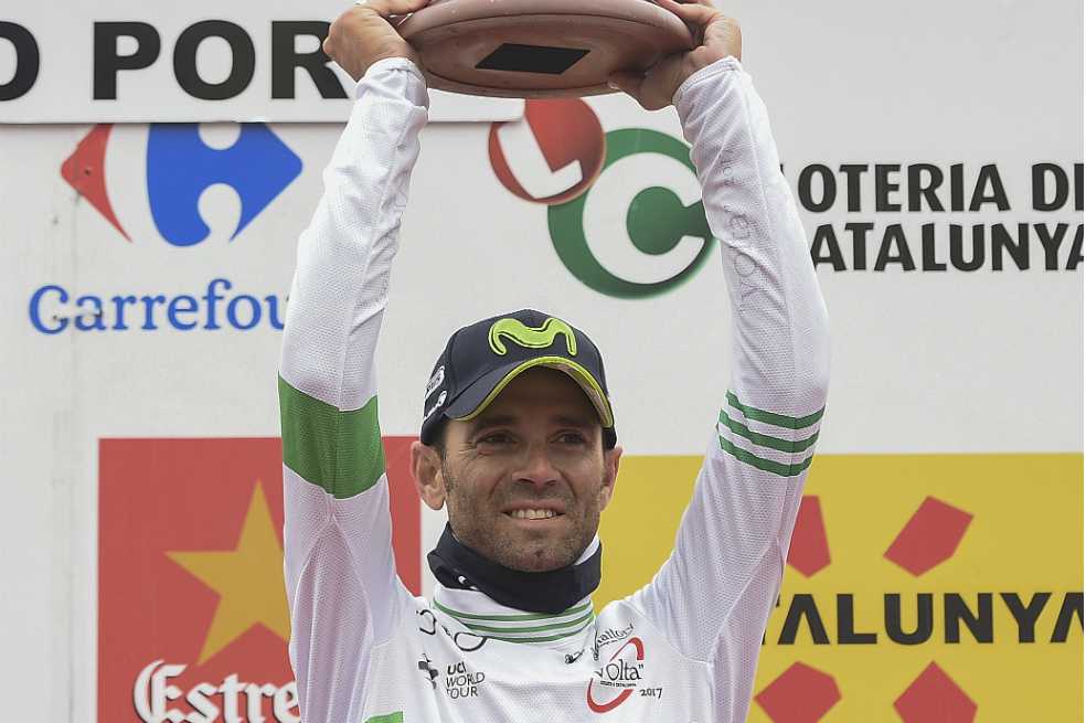 Valverde, líder de la Vuelta a Cataluña a falta de una etapa