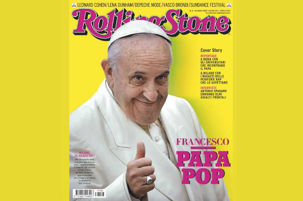 El papa protagoniza la nueva portada de Rolling Stone