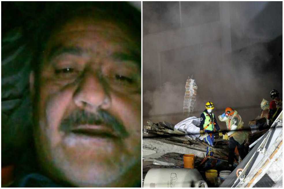 Martín, el hombre que se tomó una selfie tras 17 horas bajo los escombros en México
