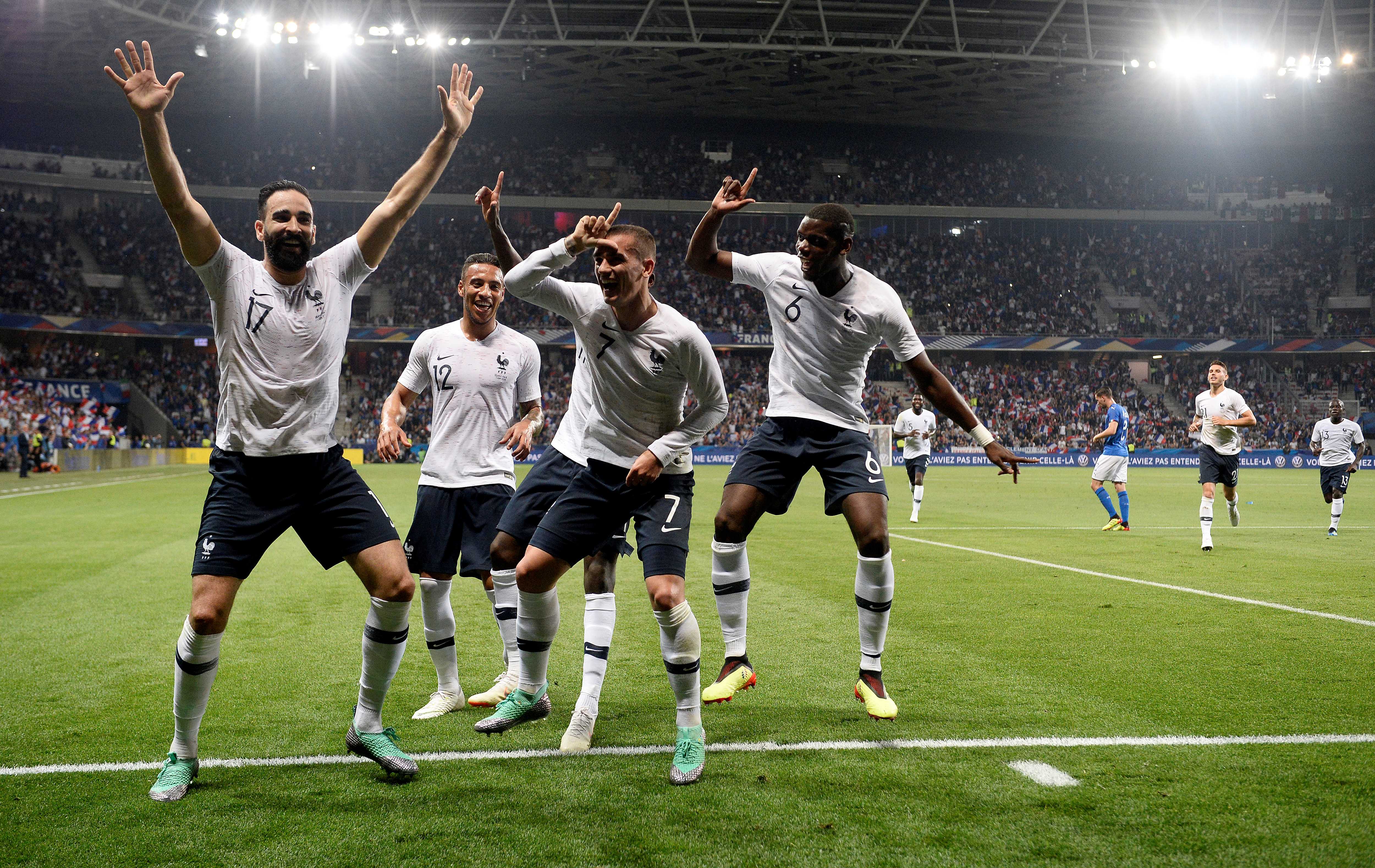 Francia venció 3-1 a la nueva Italia de Roberto Mancini