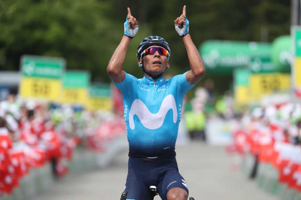Nairo Quintana se adjudicó la séptima etapa de la Vuelta a Suiza