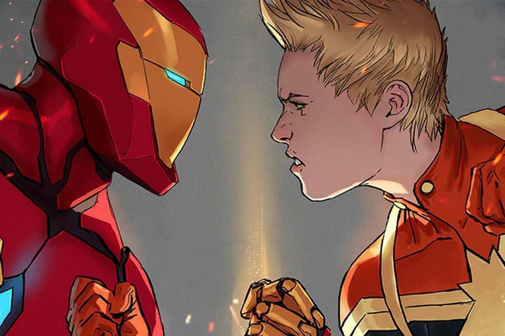 ¿Aparecerán juntos Iron Man y Capitana Marvel en «Vengadores 4»?