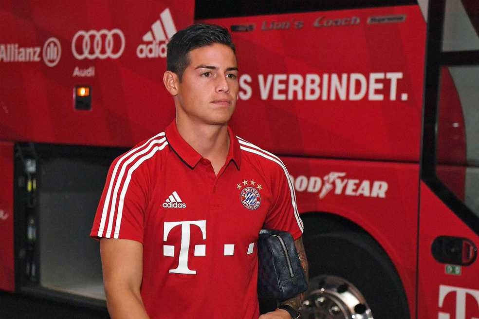 Bayern Múnich confirmó una nueva lesión de James Rodríguez