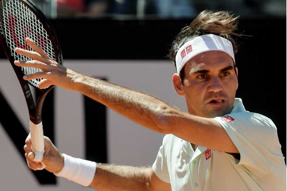La impresionante jugada de Roger Federer durante un entrenamiento
