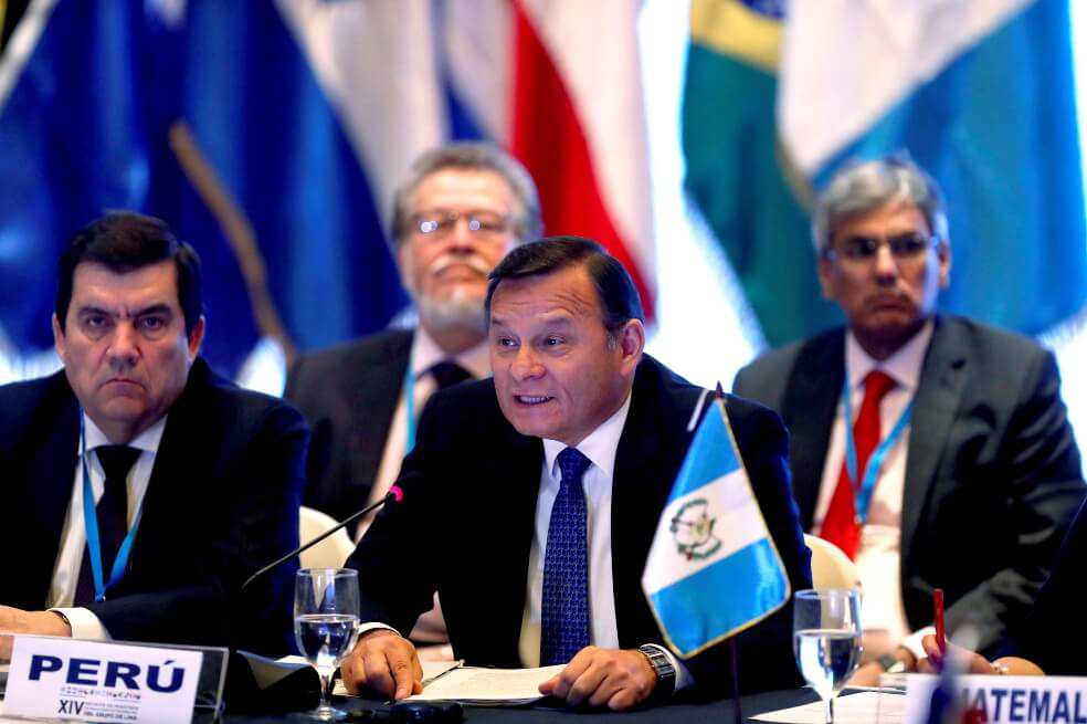 Las claves de la reunión del Grupo de Lima en Guatemala