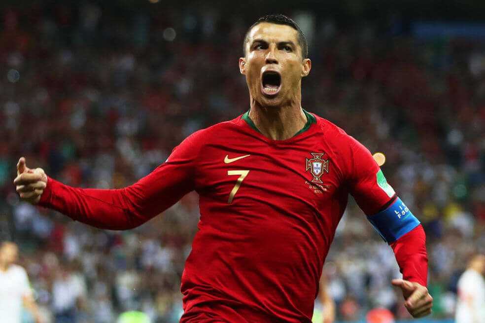 Cristiano Ronaldo anotó cuatro goles en la goleada de Portugal a Lituania