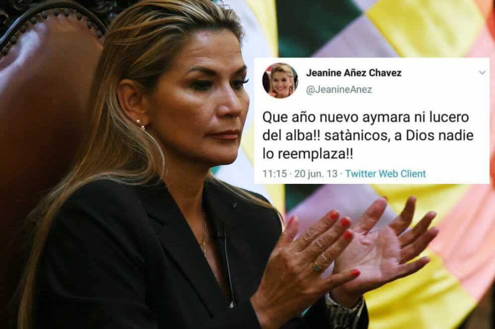 Presidenta interina de Bolivia borró viejos tuits ofensivos contra los indígenas del país