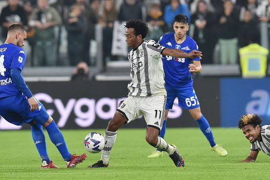 Cuadrado, titular en la victoria de Juventus sobre Empoli