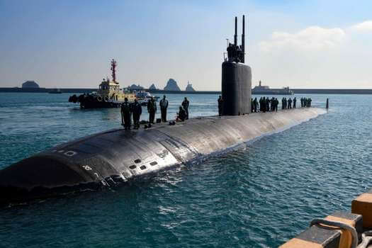 EE. UU. envía un submarino a Corea del Sur en plena tensión con Corea del Norte
